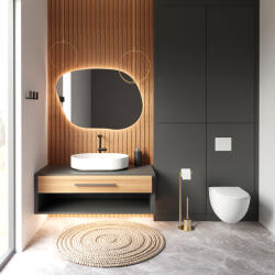 Baltica Design Jar perie de toaletă stativ auriu 5904107906171