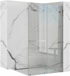 Rea Cortis perete cabină de duș walk-in 100 cm crom luciu/sticla transparentă REA-K7210