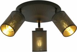 Emibig Bronx lampă de tavan 3x60 W negru-auriu 1152/4PREM (11524PREM)