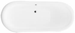 Besco Amelia cadă freestanding 189x76.5 cm ovală alb #WKA-190W+B (#WKA190WB)
