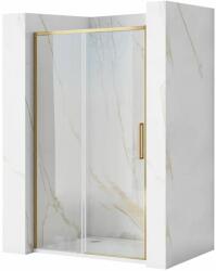 Rea Rapid Slide uși de duș 120 cm culisantă auriu periat/sticlă transparentă REA-K4709