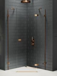 NEW TRENDY Avexa Copper Brushed cabină de duș 90x90 cm cupru periat/sticlă transparentă EXK-3821 (EXK3821)
