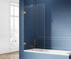 New Trendy Avexa Gold paravan cadă 80 cm o piesă auriu periat/sticlă transparentă EXK-2007 (EXK2007)