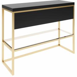 Baltica Design Trine consolă 100x40x75 cm negru-auriu 5904107906379 (5904107906379)