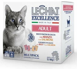 LECHAT Excellence Adult beef & salmon 12x100 g