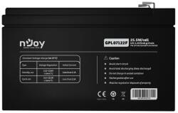 nJoy Baterie VRLA AGM, 12V, 7 Ah, pentru UPS-uri, Long life, Njoy, GPL07122F (GPL07122F)
