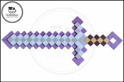  Fa Minecraft kard Szürke - Világoskék (PZ-10030)