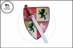  Fa Pajzs karddal - Oroszlán kardokkal (PZ-10063)