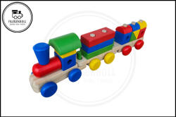  Vonat építőkockákkal - színes (PZ-80049)