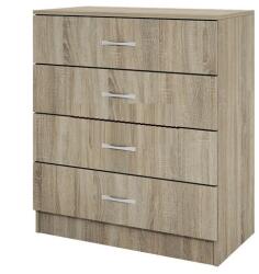 Bogdan Furniture I Скрин с 4 чекмеджета Mod 3003, Сонома тъмна