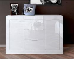 Bogdan Furniture I Скрин модел 3049, Бял гланц