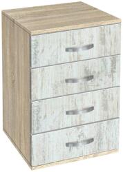 Bogdan Furniture G Скрин с четири чекмеджета Мебели Богдан модел bm-ava500, кристал със сонома - bogdanmebel