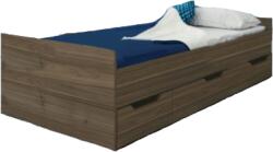 Bogdan Furniture I Легло Мебели Богдан Модел 2016/2021 с 3 чекмеджета, Орех адмирал