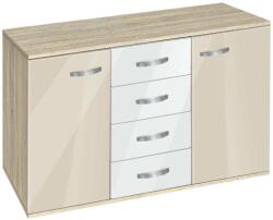 Bogdan Furniture G Скрин с чекмеджета и вратички Мебели Богдан, модел BM-Ava 1200, ГБ сонома и крем гланц