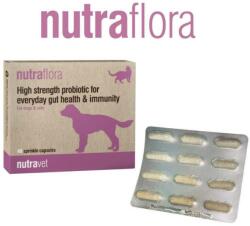 Nutravet Nutraflora For Dogs & Cats 48 de capsule - Probiotic de mare putere pentru a susține sănătatea zilnică a intestinului și a sistemului imunitar