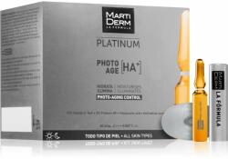 MartiDerm Platinum Photo Age HA+ ser facial anti-îmbătrânire in fiole cu vitamina C 30x2 ml