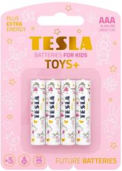 TESLA - 4 db Alkáli elem AAA TOYS+ 1, 5V 1300 mAh 8594183397825 (TS0004)