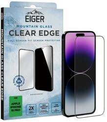 Eiger Folie de protectie Eiger Sticla 3D Mountain Glass Clear pentru iPhone 15 Pro (EGSP00908)