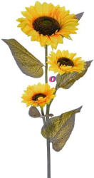 D&D Selyemvirág Napraforgó három virággal 110cm sárga (DD61367)