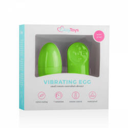 EasyToys - 7 ritmusú rádiós vibrációs tojás (zöld) - szexvital