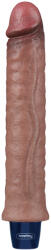 Lovetoy Real Softee Vibrating Dildo 9.5" Brown Vibrator