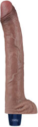 Lovetoy Real Softee Vibrating Dildo 10.5" Brown Vibrator
