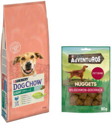 Dog Chow Dog Chow 14kg Purina hrană uscată + 90g AdVENTuROS Nuggets gratis! - Adult Light Turkey