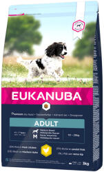 EUKANUBA Eukanuba 10% reducere! Small/Large/Medium Breed hrană uscată, saci mici - Adult Medium Pui (3 kg)
