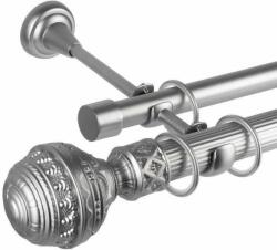  Venetia Dupla Függönyrúd - Krómozott Fém - 320 cm (VENETIA - D02-320)