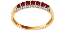 Arany rubin gyűrű briliánsokkal 0, 050 ct KU1402RB