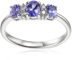 Heratis Forever Gyűrű tanzanitokkal és gyémántokkal fehér aranyból 0, 080 ct IZBR1075A