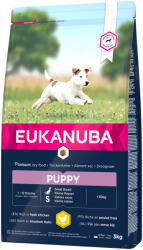 EUKANUBA 3kg Eukanuba Puppy Small Breed csirke száraz kutyatáp 10% árengedménnyel