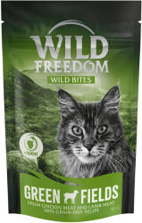  Wild Freedom 80g Wild Freedom Snack - Wild Bites Green Fields - csirke & bárány macskasnack rendkívüli árengedménnyel