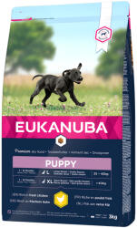 EUKANUBA 3kg Eukanuba Puppy Large Breed csirke száraz kutyatáp 10% árengedménnyel