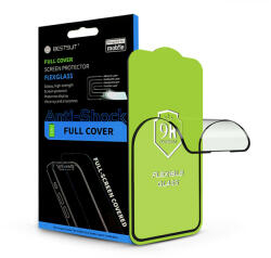 BestSuit Apple iPhone 13 Mini rugalmas üveg képernyővédő fólia - Bestsuit Flexglass 3D Full Cover - fekete (PT-6564)