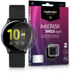 MyScreen Protector Samsung Galaxy Watch Active 2 (44 mm) ütésálló képernyővédő fólia - MyScreen Protector AntiCrash Shield Edge3D - 2 db/csomag - átlátszó (LA-1919)