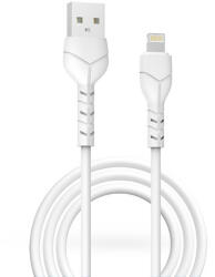 DEVIA USB - Lightning adat- és töltőkábel 1 m-es vezetékkel - Devia Kintone Cable V2 Series for Lightning - 5V/2.1A - fehér - ECO csomagolás (ST348594)