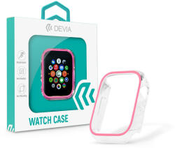 DEVIA Apple Watch szilikon védőtok - Devia Luminous Series Shockproof Case For iWatch - 44 mm - barack (ST365348)