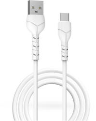 DEVIA USB - USB Type-C adat- és töltőkábel 1 m-es vezetékkel - Devia Kintone Cable V2 Series for Type-C - 5V/2.1A - fehér - ECO csomagolás (ST351310)