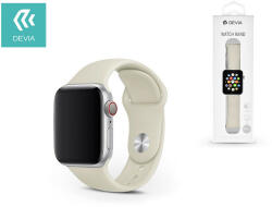 DEVIA Apple Watch lyukacsos sport szíj - Devia Deluxe Series Sport Band - 42/44/45/49 mm - stone (ST324925)