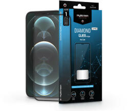 MyScreen Apple iPhone 12/12 Pro edzett üveg képernyővédő fólia - MyScreen Protector Diamond Glass Lite Edge2.5D Full Glue - fekete (LA-1963)