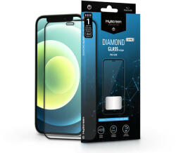 MyScreen Apple iPhone 12 Mini edzett üveg képernyővédő fólia - MyScreen Protector DiamondGlass Lite Edge2.5D Full Glue - fekete (LA-2022)