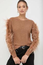 TWINSET pulover din amestec de lana femei, culoarea maro, călduros 9BYX-SWD16L_88X