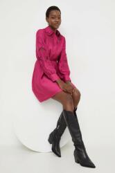 ANSWEAR rochie culoarea roz, mini, evazati BBYH-SUD00L_43X