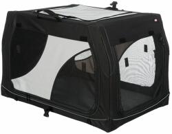 TRIXIE Vario mobil utazó kennel L-es, 99x67x61/71cm, hordtáskával - fekete/szürke (39724) (39724)