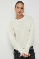 TWINSET pulover din amestec de lana femei, culoarea bej, călduros 9BYX-SWD16L_01X