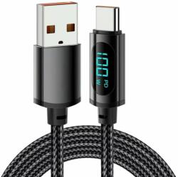 FixPremium - USB-C / USB Kábel Power Delivery funkcióval (1m), fekete