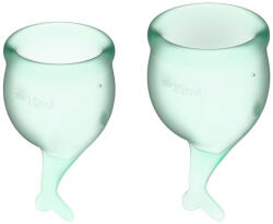 Satisfyer - Feel Secure Menstrual Cup Set Light Green