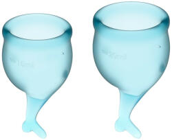 Satisfyer - Feel Secure Menstrual Cup Set Light Blue