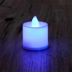 Iris Gyertya alakú fix fényű LED-es lila fénydekoráció 4db/csomag (015-03)